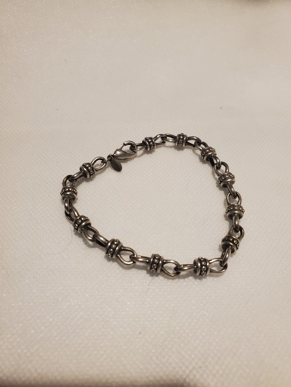 Premier Designs Silver Tone Beaded Link Bracelet - Silver